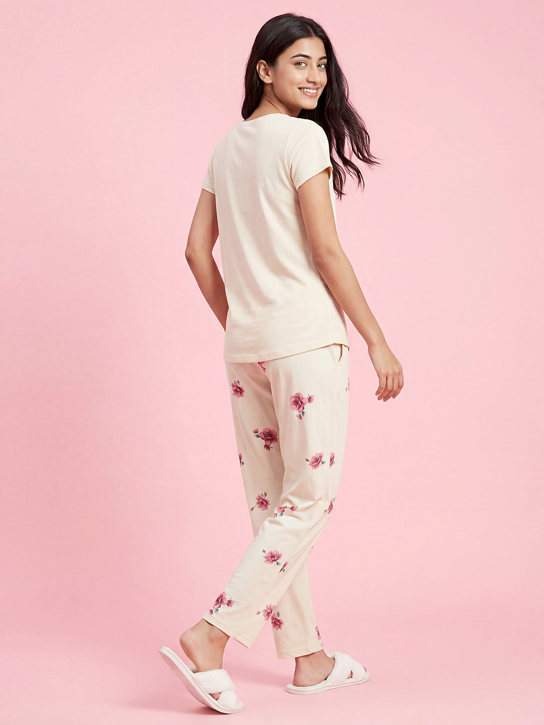 Cherry Mist - Cotton Lounge Night Suit