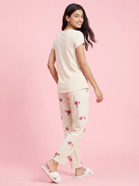 Cherry Mist - Cotton Lounge Night Suit
