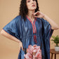 Ember Petals Satin Kaftan Nightgown