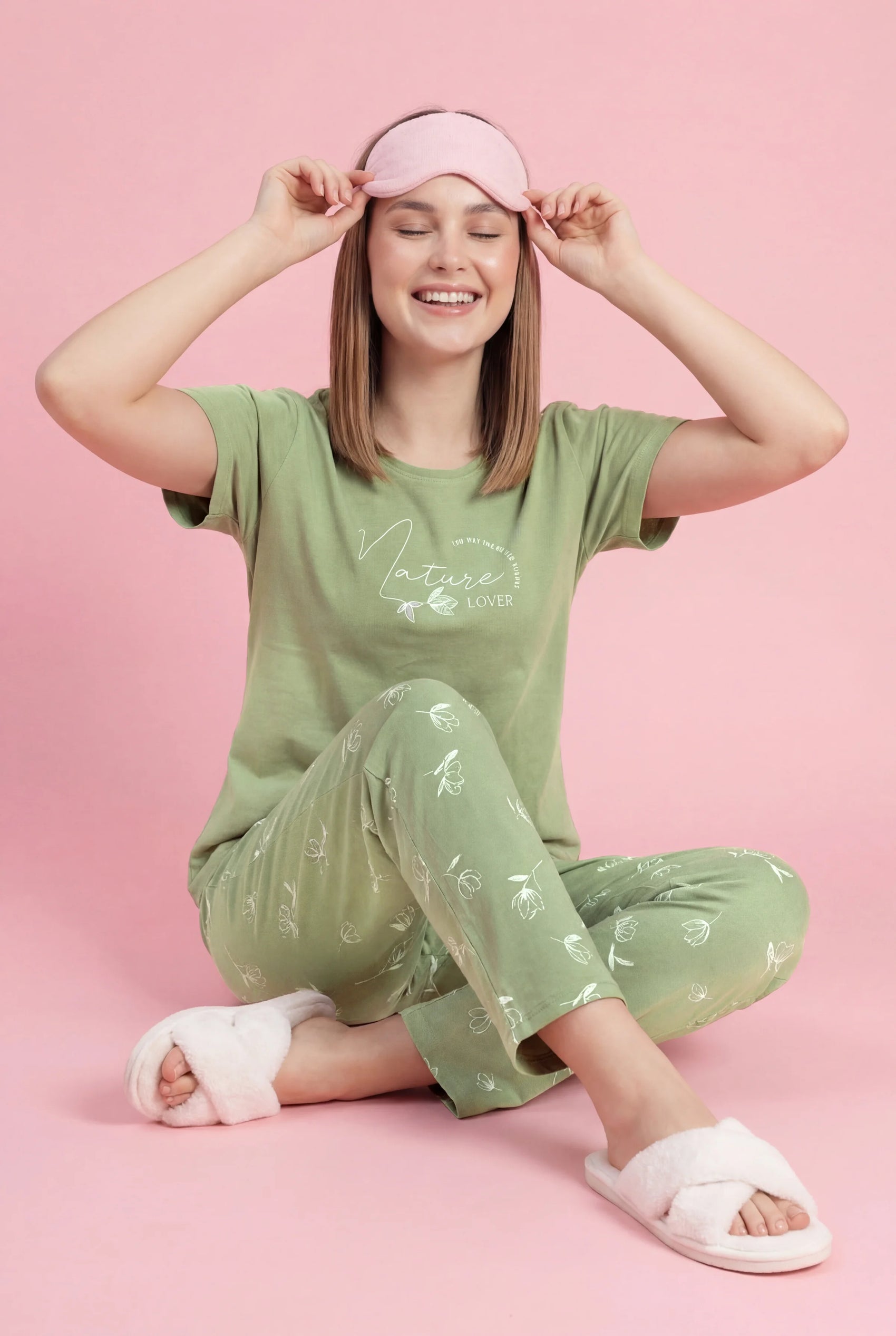 Nature Lover - Cotton Lounge Night Suit