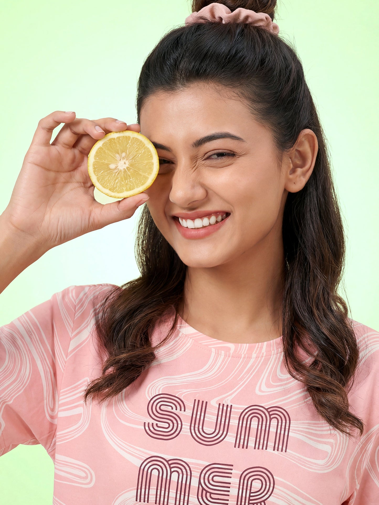 Summer Wave - Cotton Lounge Night Suit