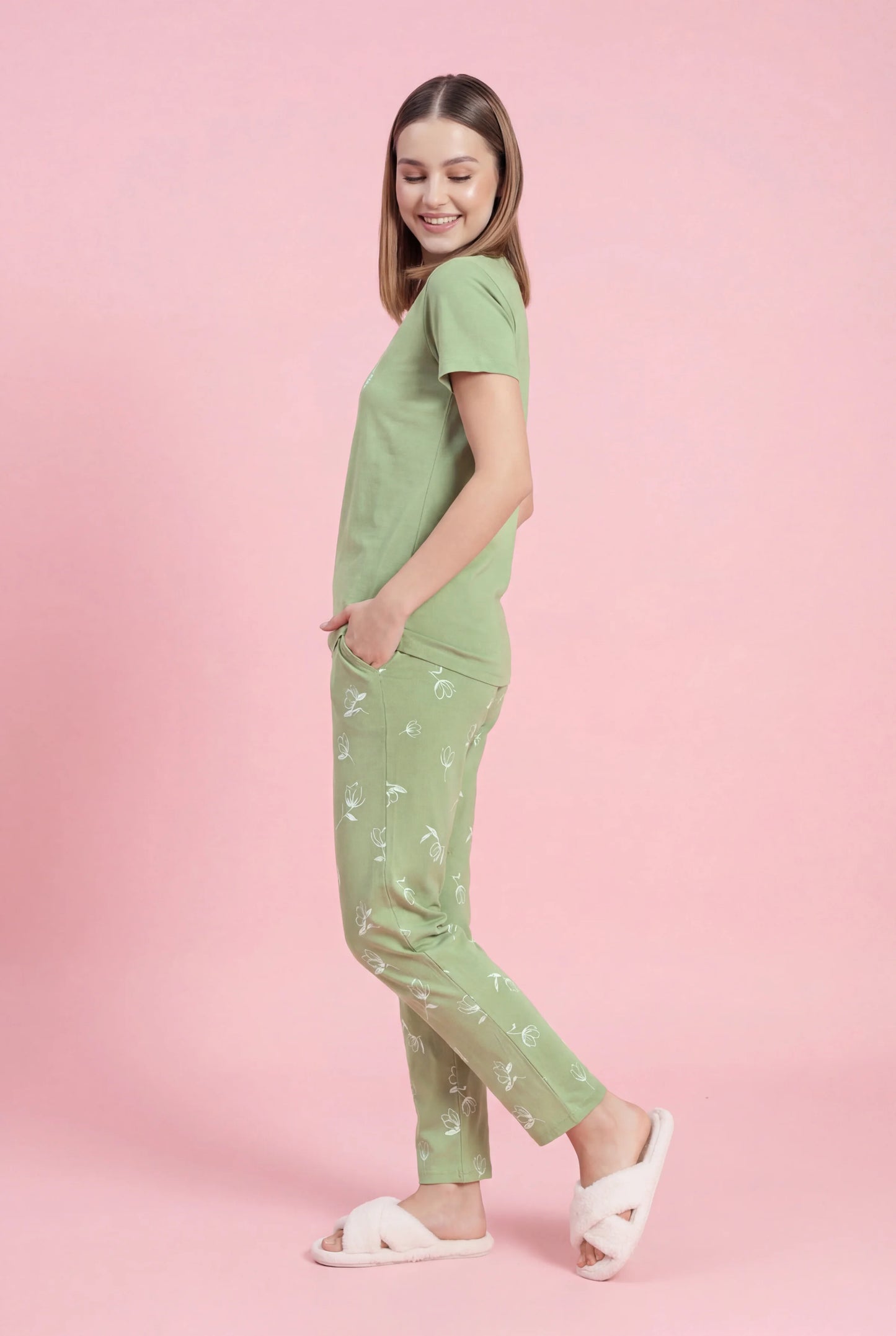 Nature Lover - Cotton Lounge Night Suit