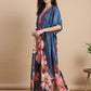 Ember Petals Satin Kaftan Nightgown