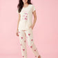 Cherry Mist - Cotton Lounge Night Suit