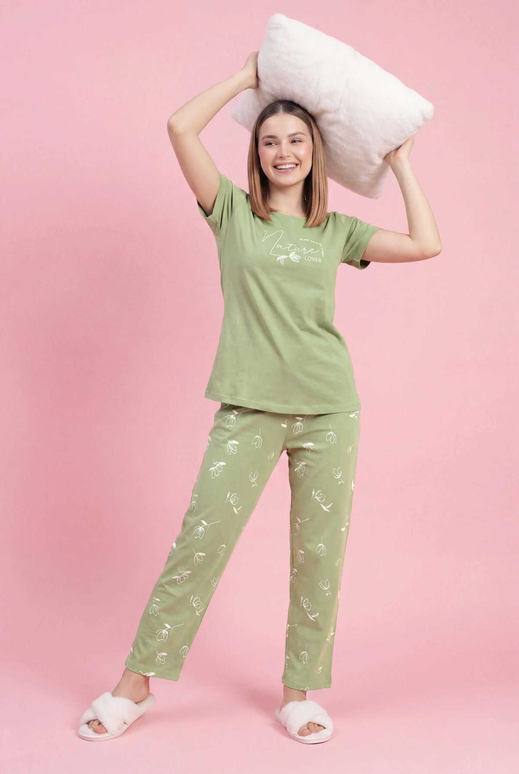 Nature Lover - Cotton Lounge Night Suit