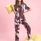 Ocean Flow - Cotton Lounge Night Suit