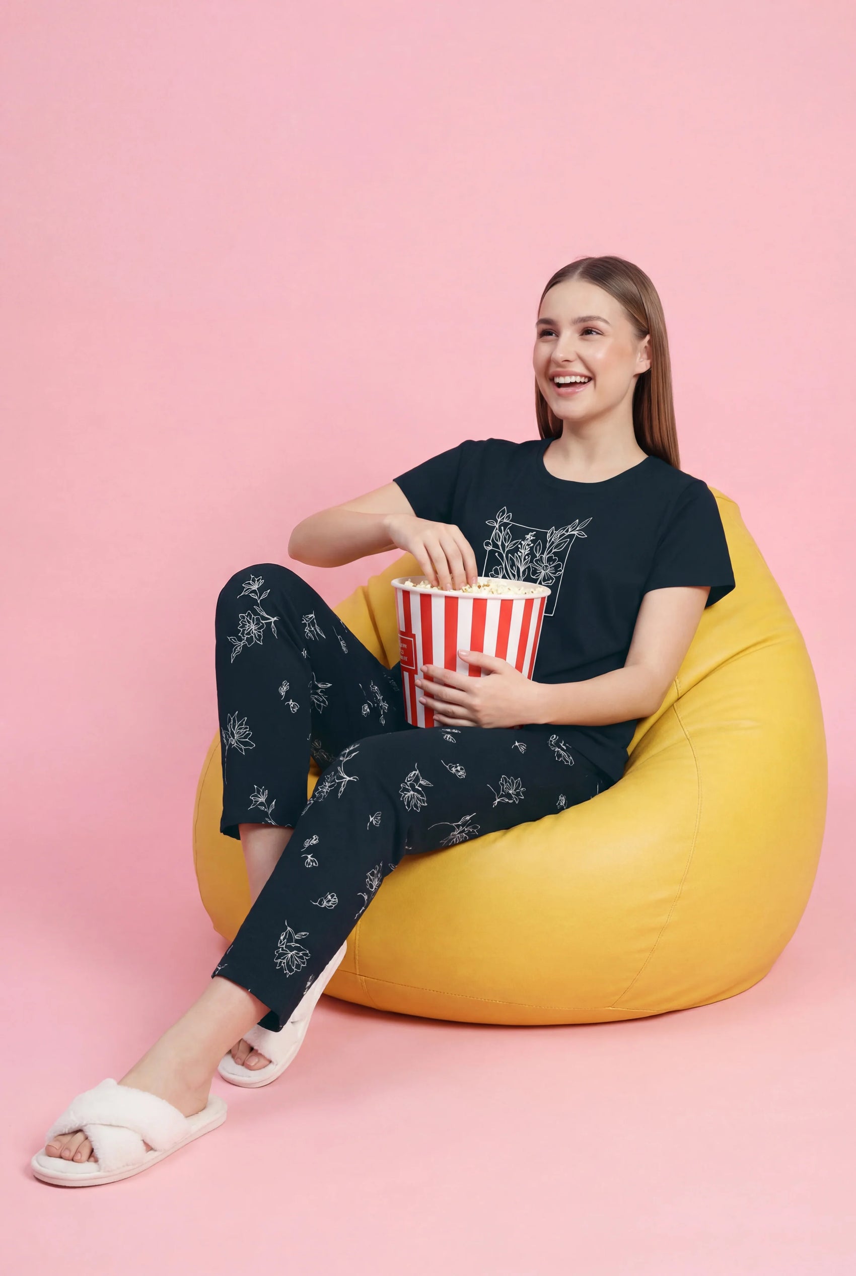 Box of flower - Cotton Lounge Night Suit