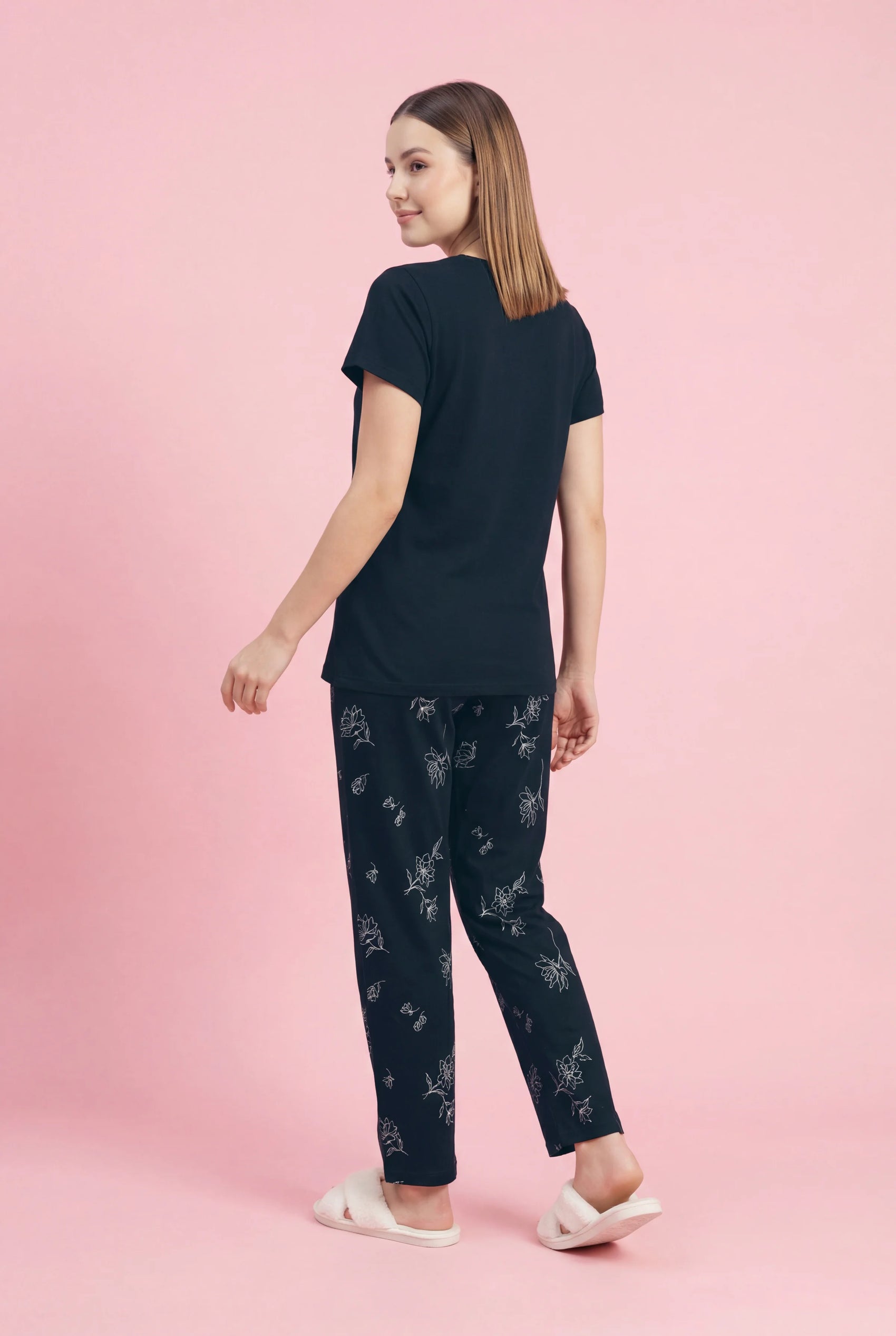 Box of flower - Cotton Lounge Night Suit