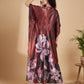 Ember Petals Satin Kaftan Nightgown