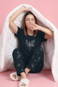 Box of flower - Cotton Lounge Night Suit