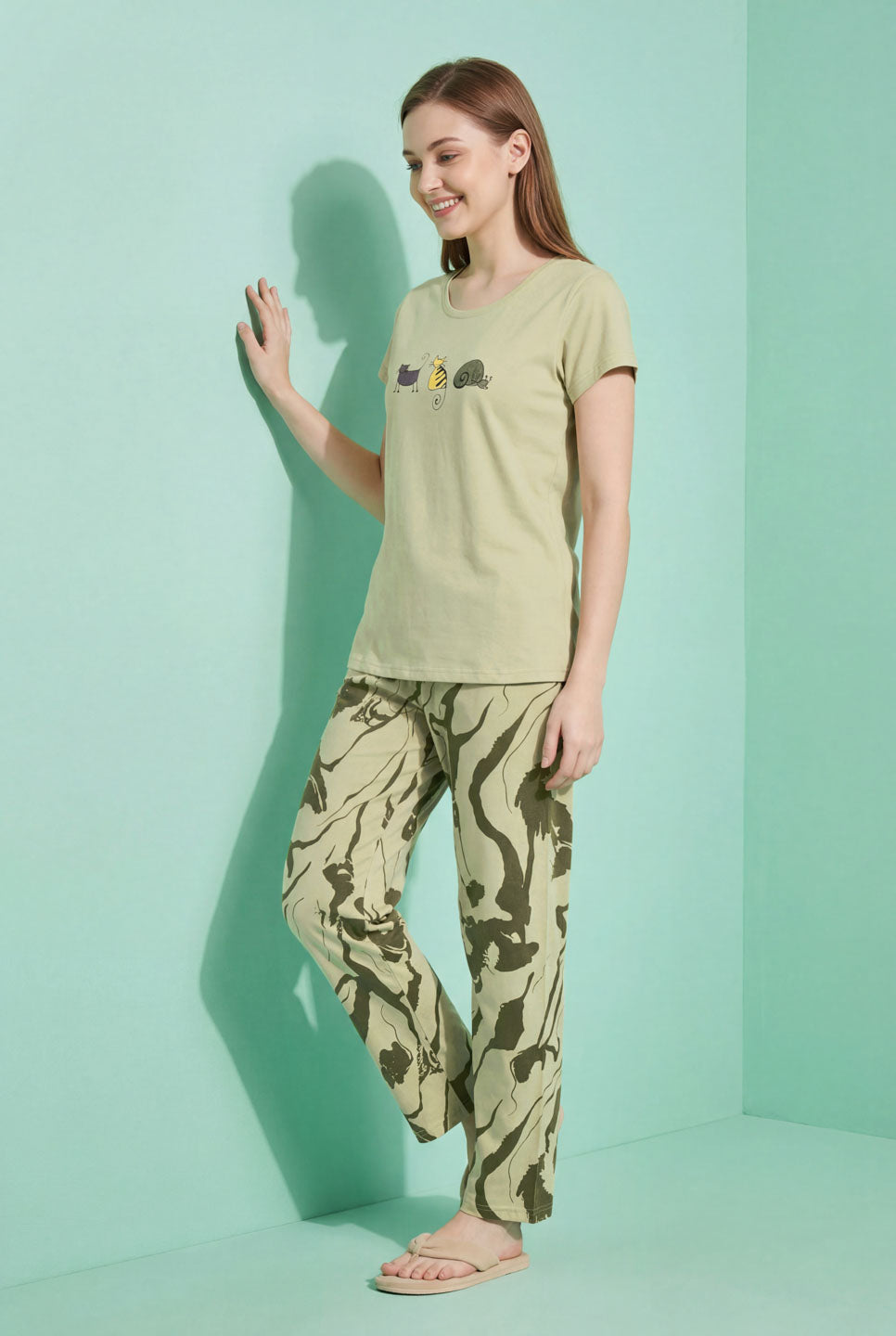 Lazy Animal - Cotton Lounge Night Suit