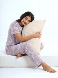 Summer Wave - Cotton Lounge Night Suit