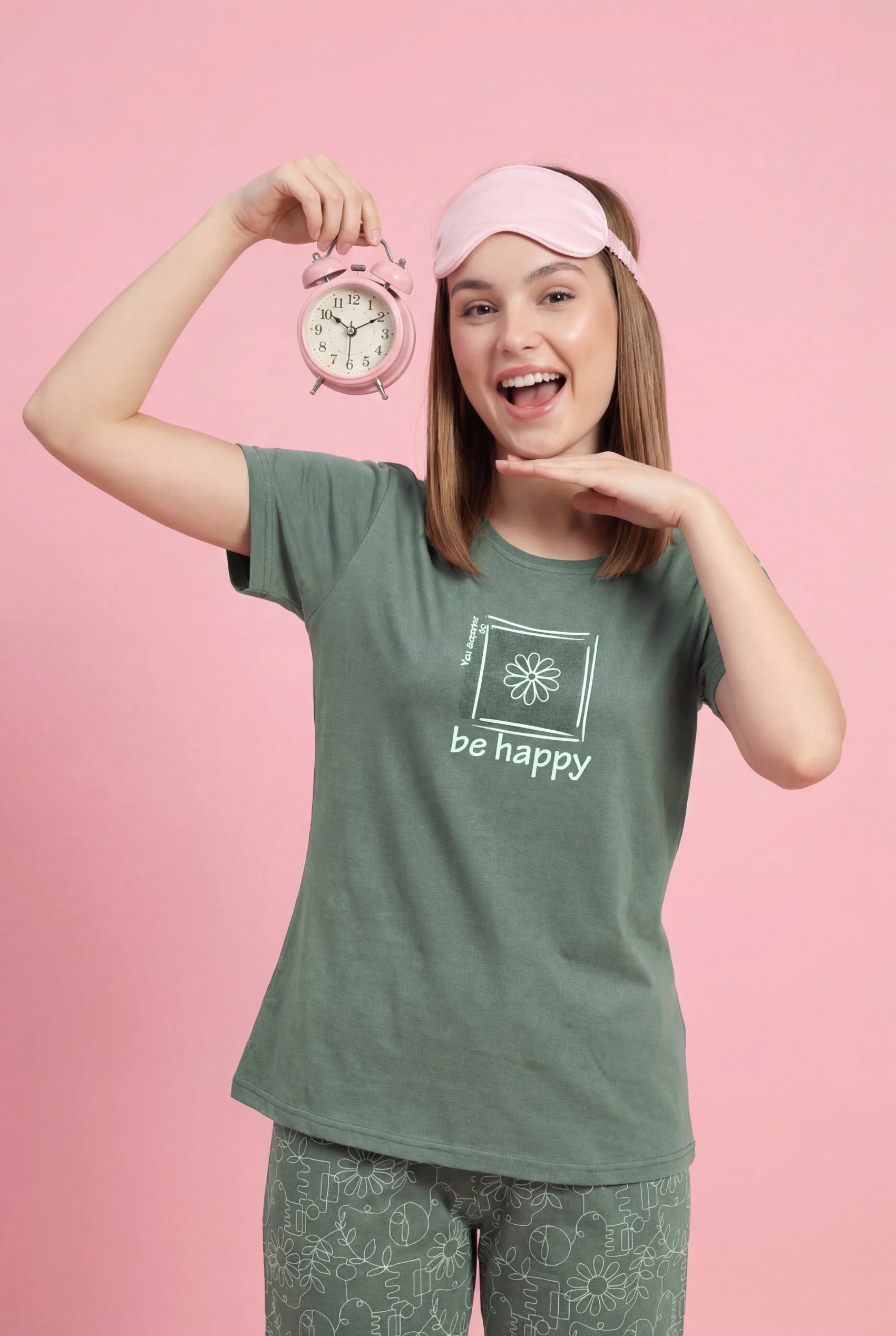 Be Happy - Cotton Lounge Night Suit
