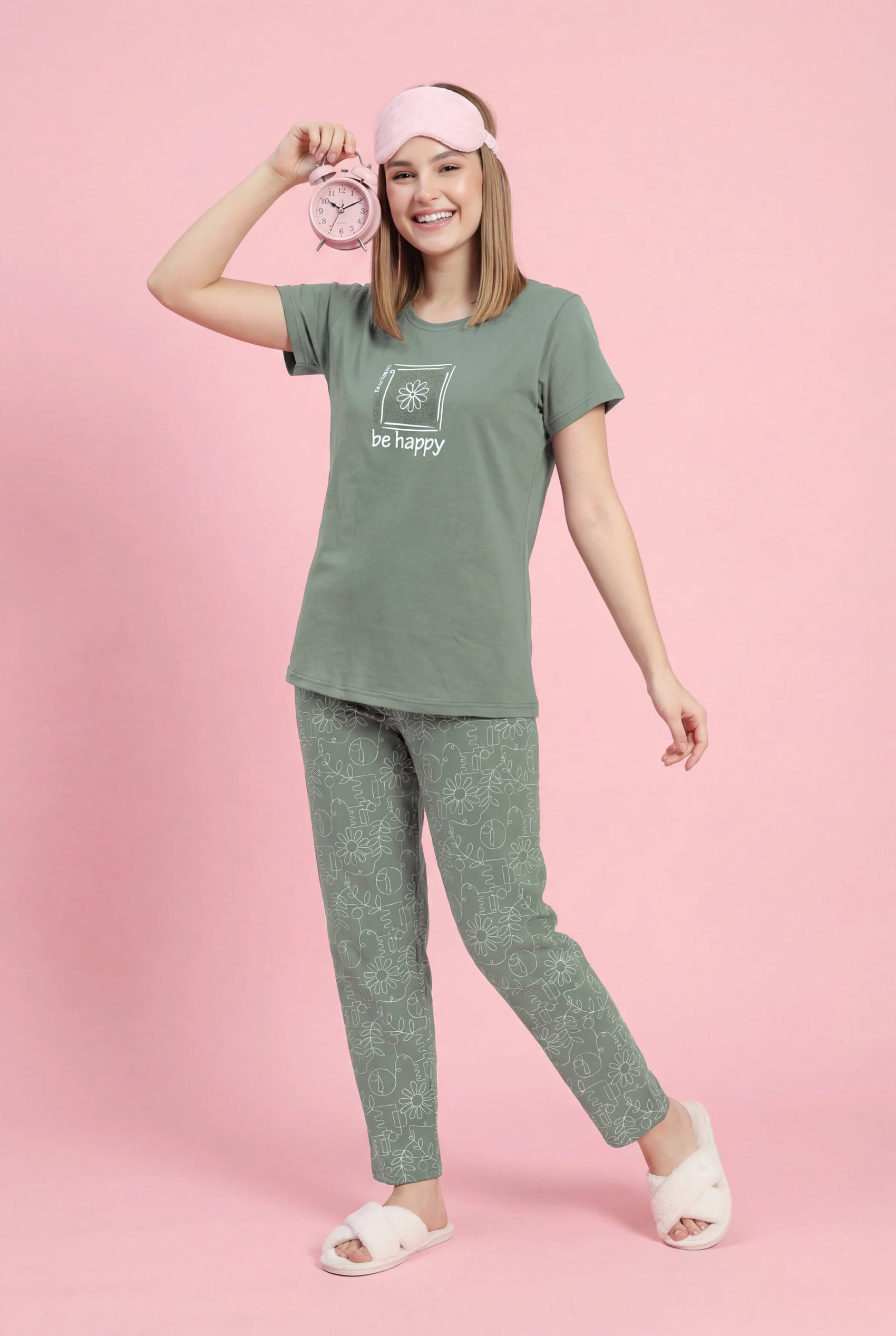 Be Happy - Cotton Lounge Night Suit