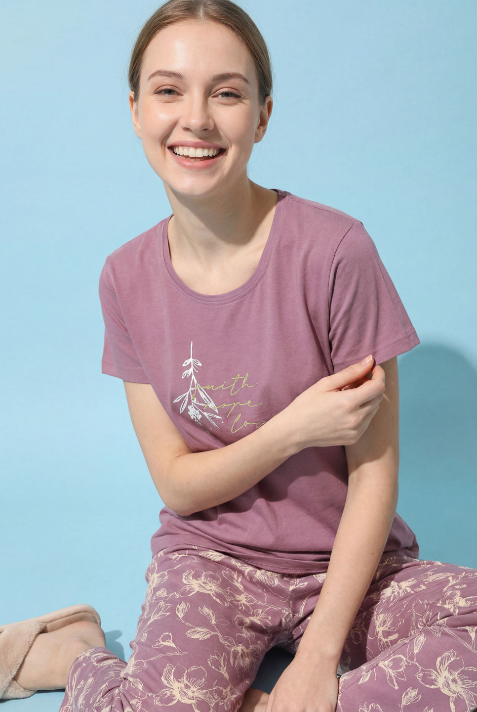 Positive Affirmation - Cotton Lounge Night Suit