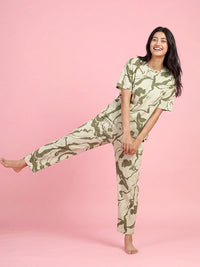 Velvet Night - Cotton Lounge Night Suit