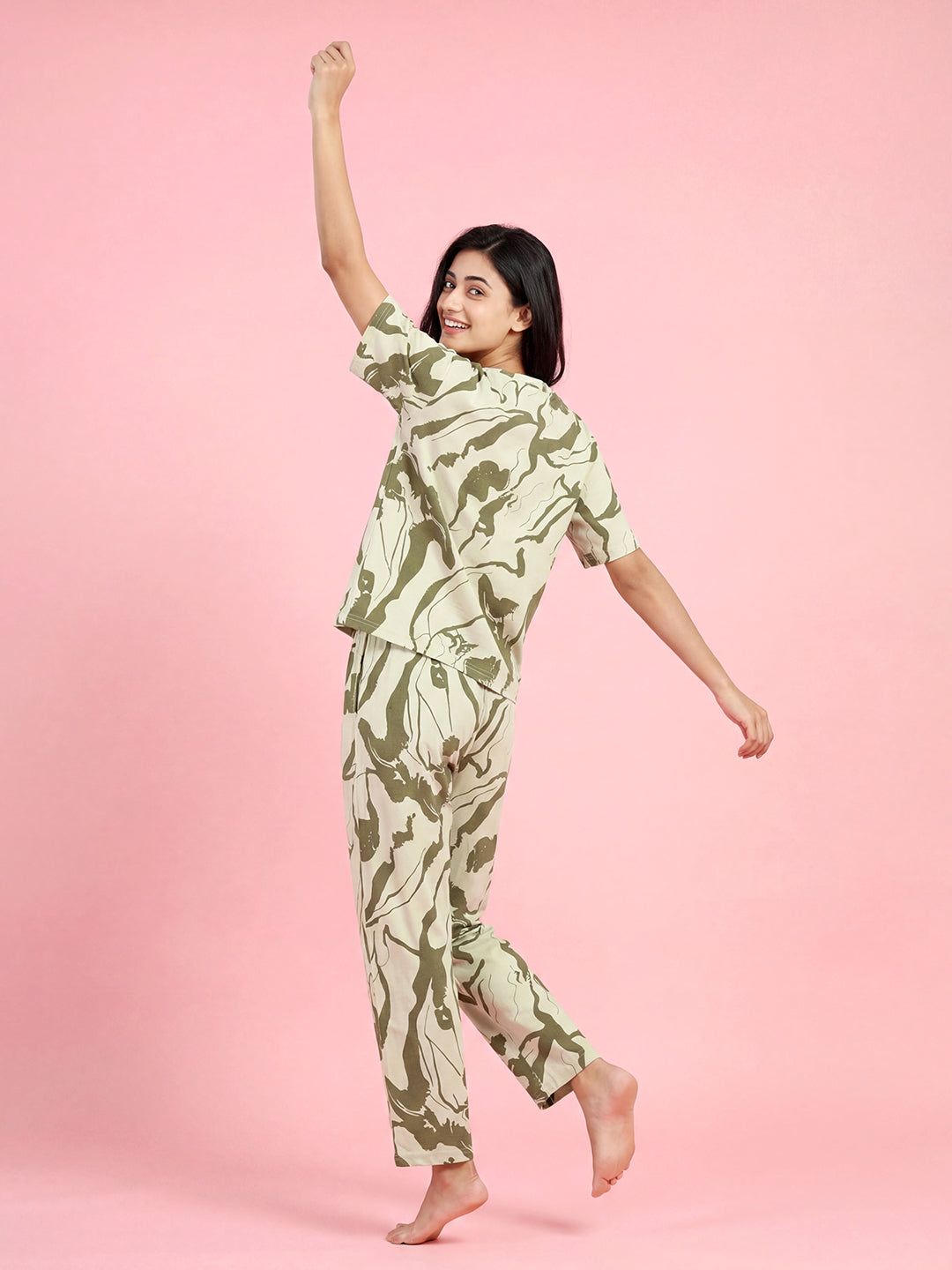 Velvet Night - Cotton Lounge Night Suit