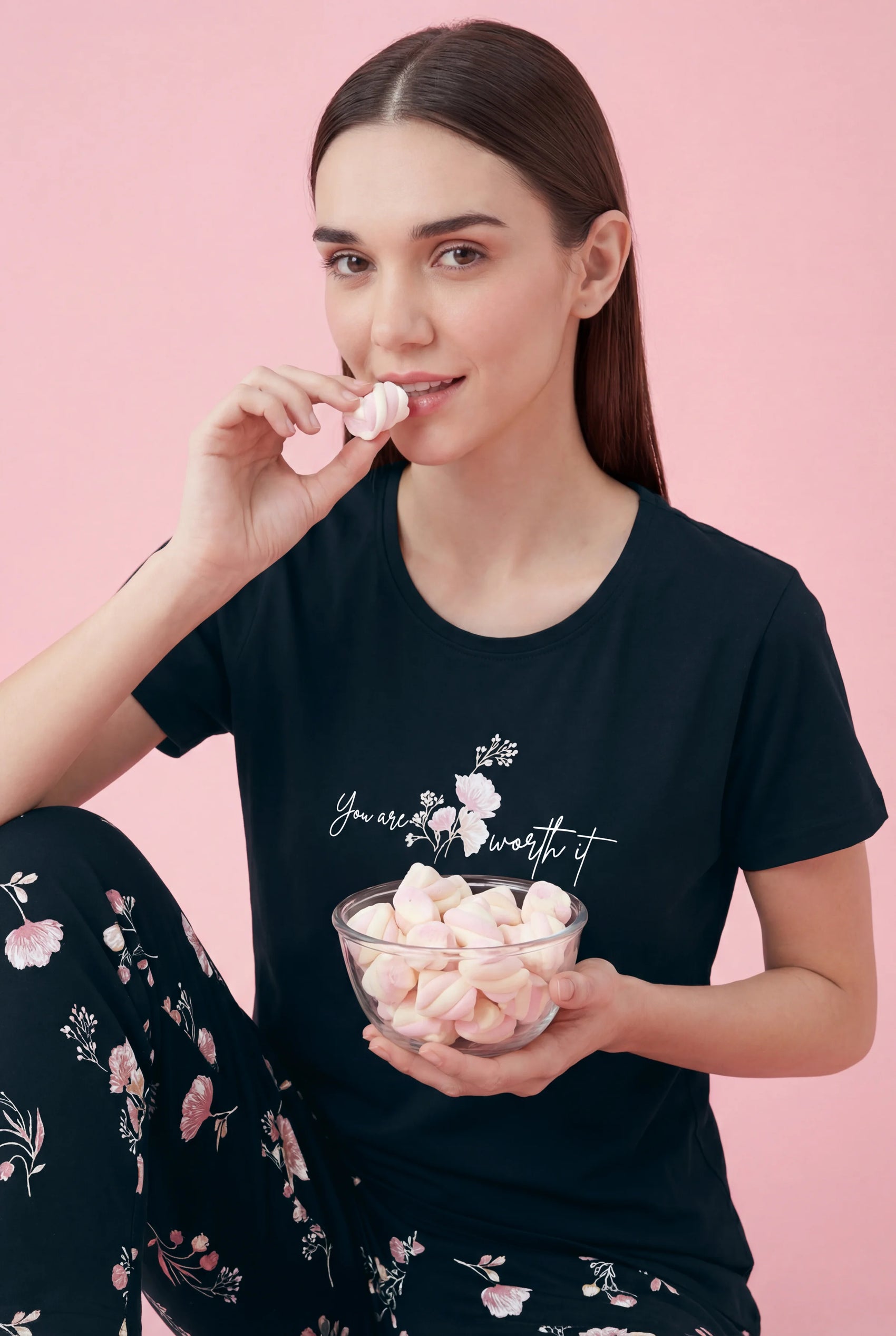 You are worth it - Cotton Lounge Night Suit