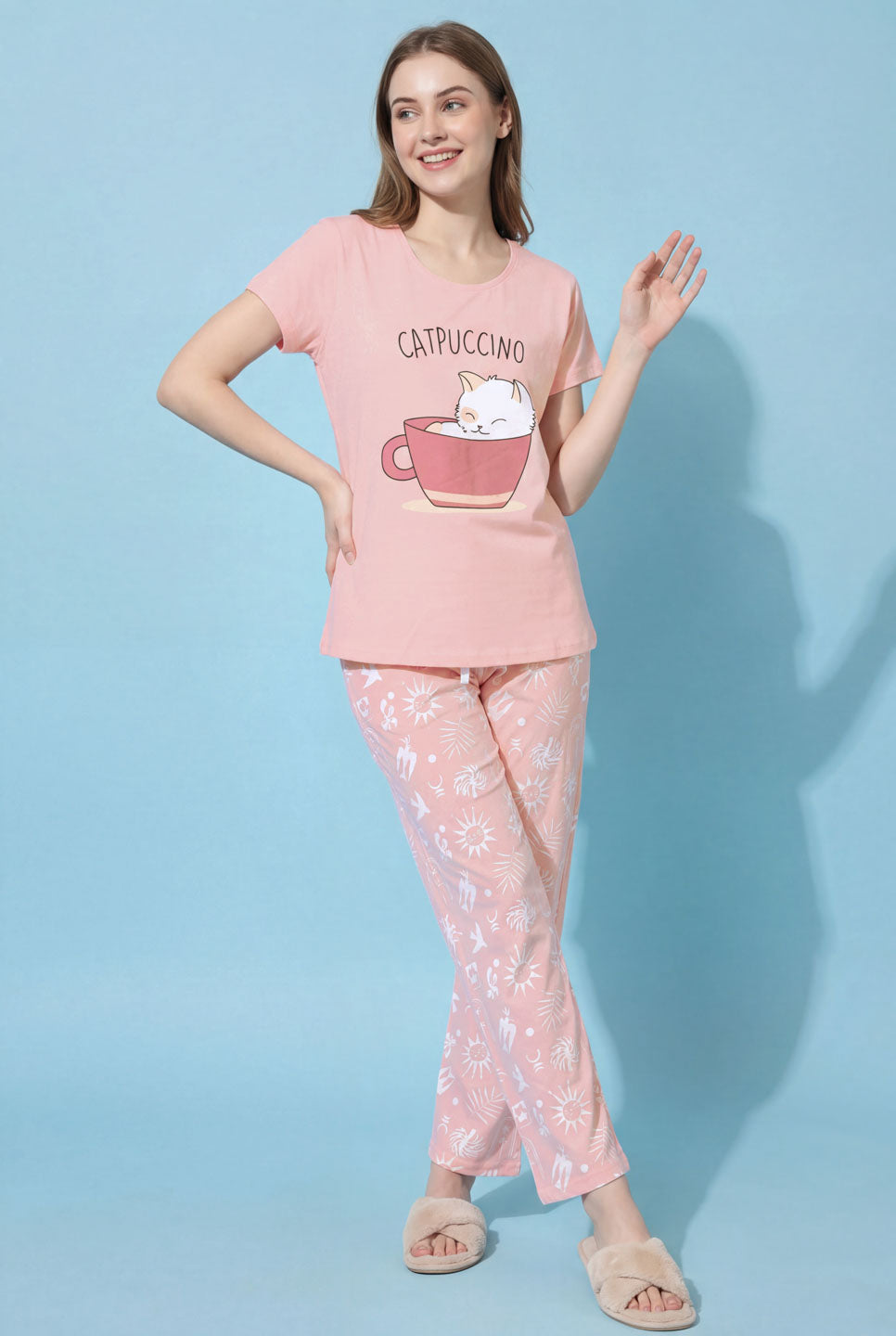 Catpuccino - Cotton Lounge Night Suit