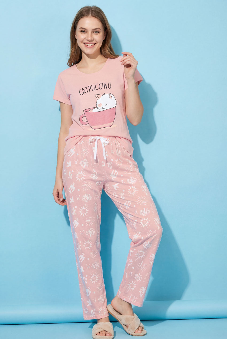 Catpuccino - Cotton Lounge Night Suit