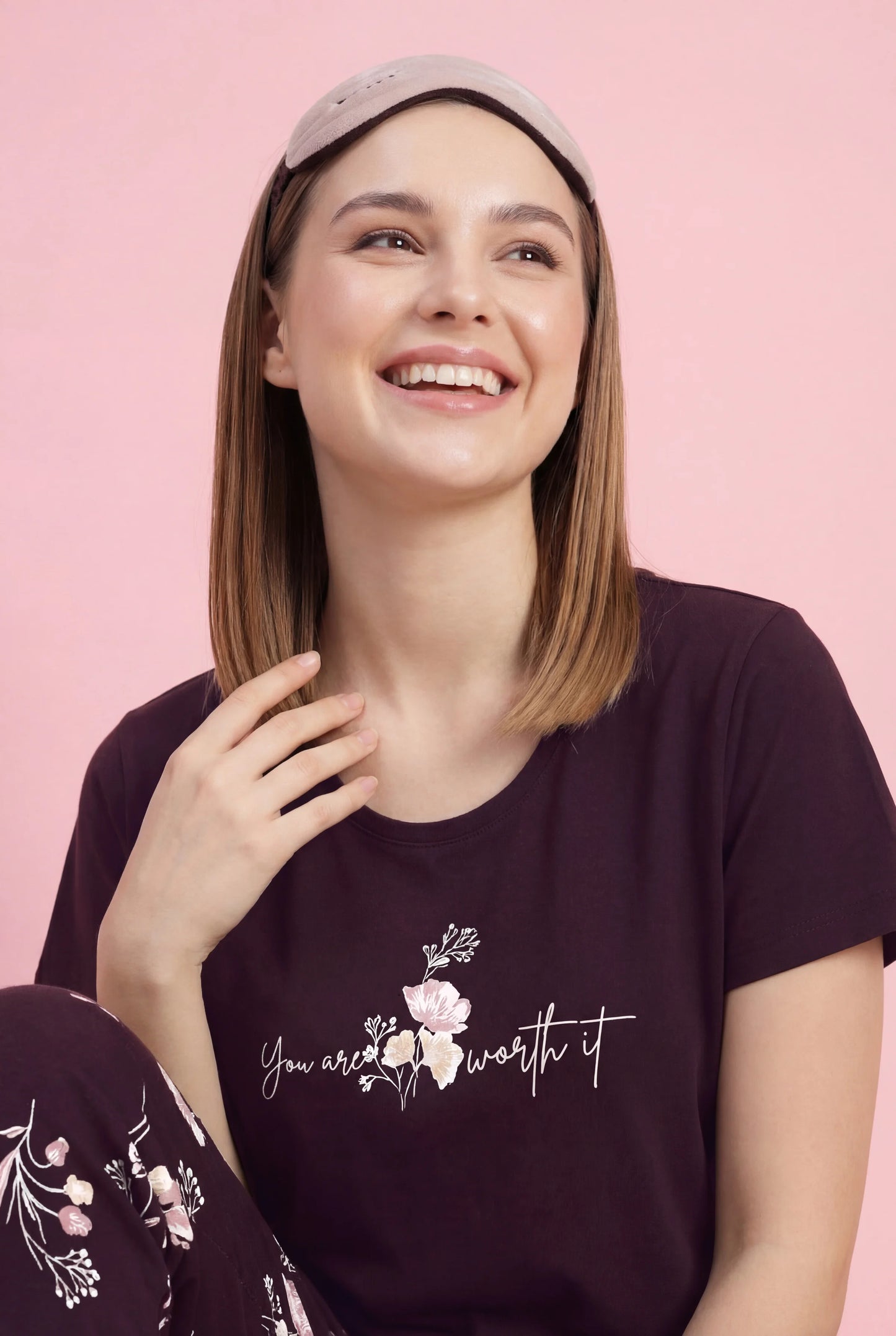 You are worth it - Cotton Lounge Night Suit