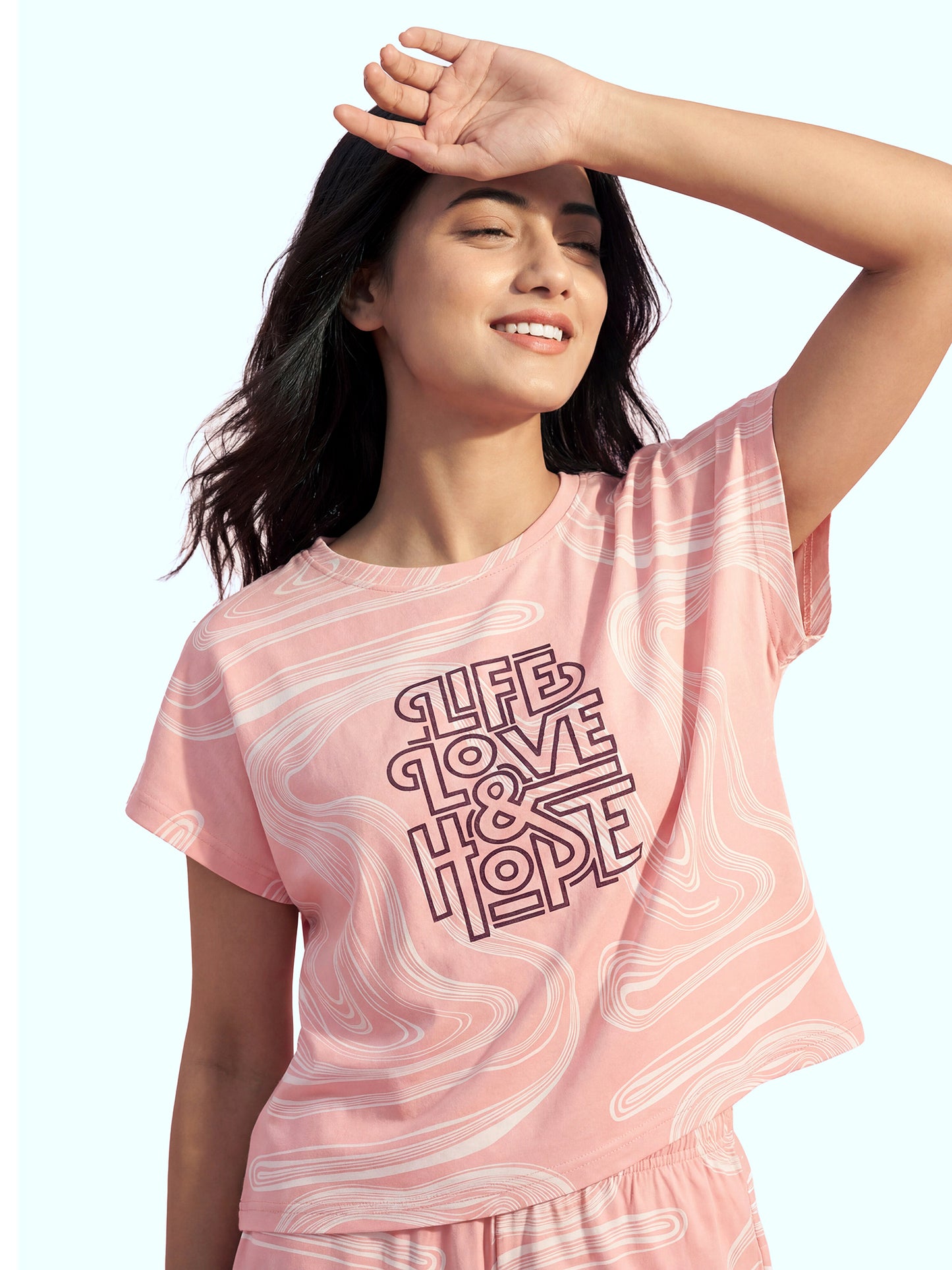 Life Love Hope – Cotton Lounge Night Suit