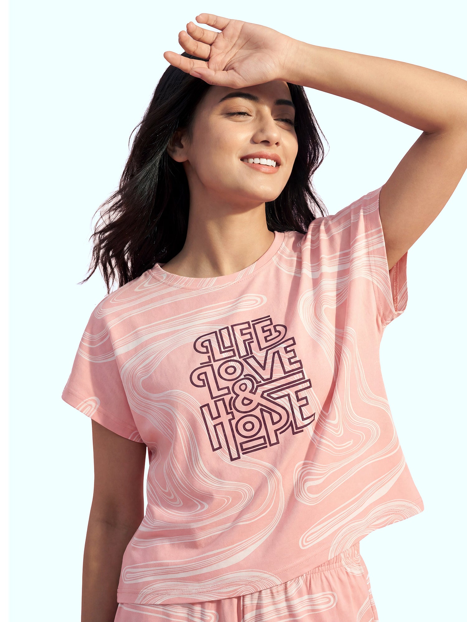 Life Love Hope – Cotton Lounge Night Suit