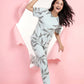 Falling Petals - Cotton Lounge Night Suit