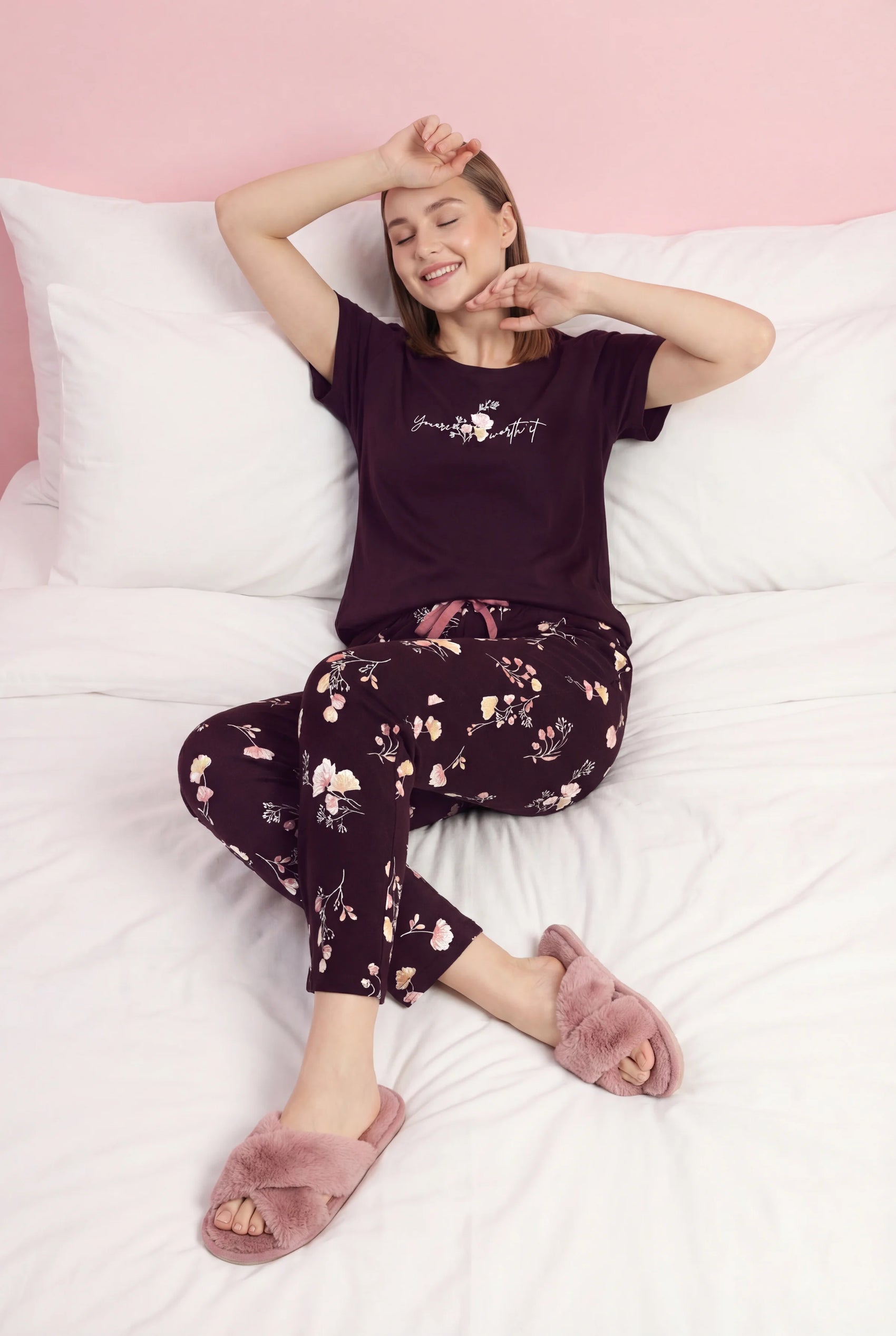 You are worth it - Cotton Lounge Night Suit