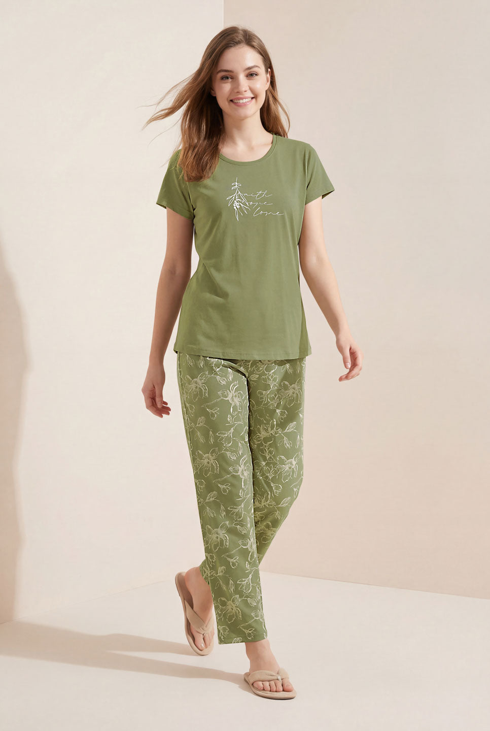 Positive Affirmation - Cotton Lounge Night Suit