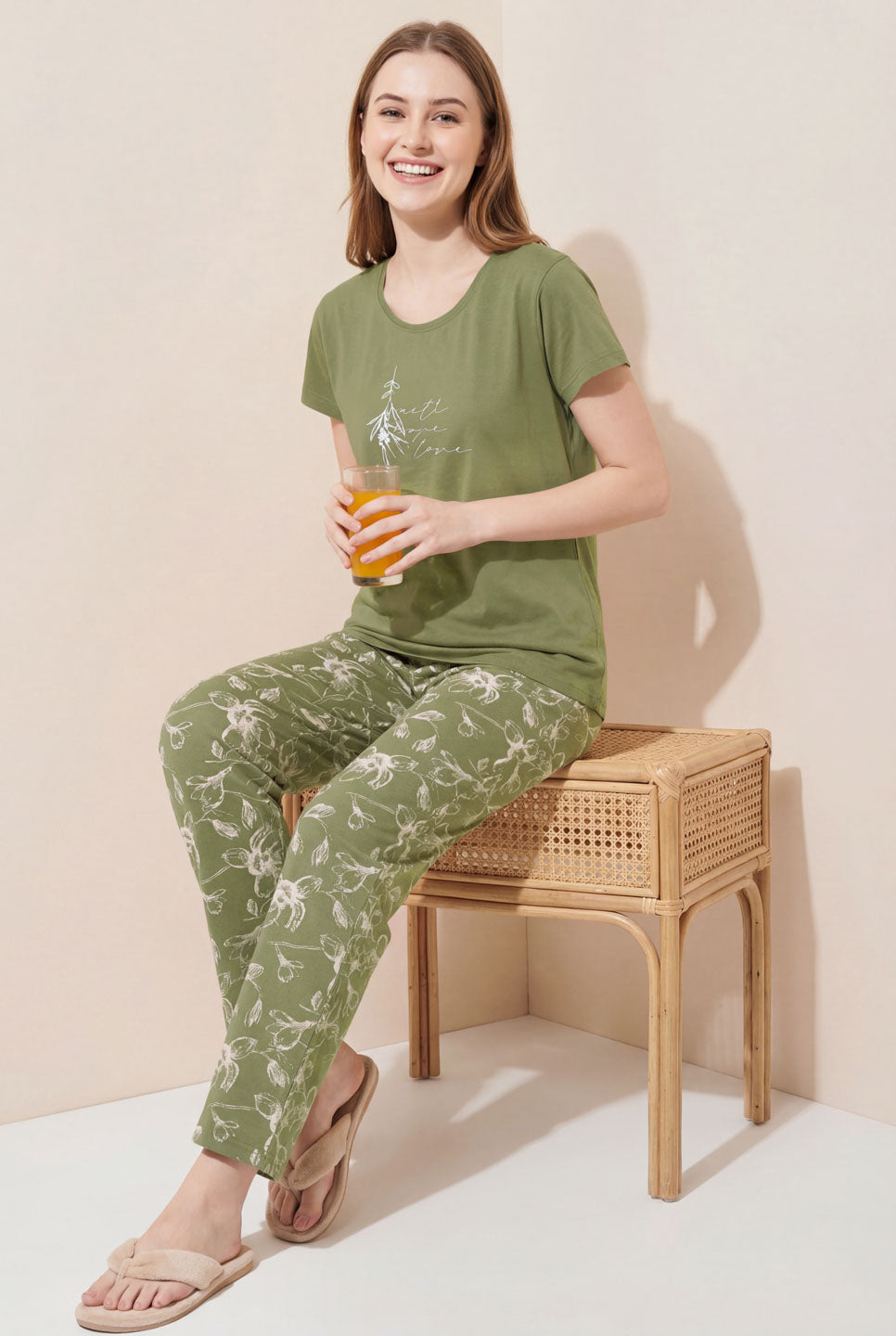 Positive Affirmation - Cotton Lounge Night Suit