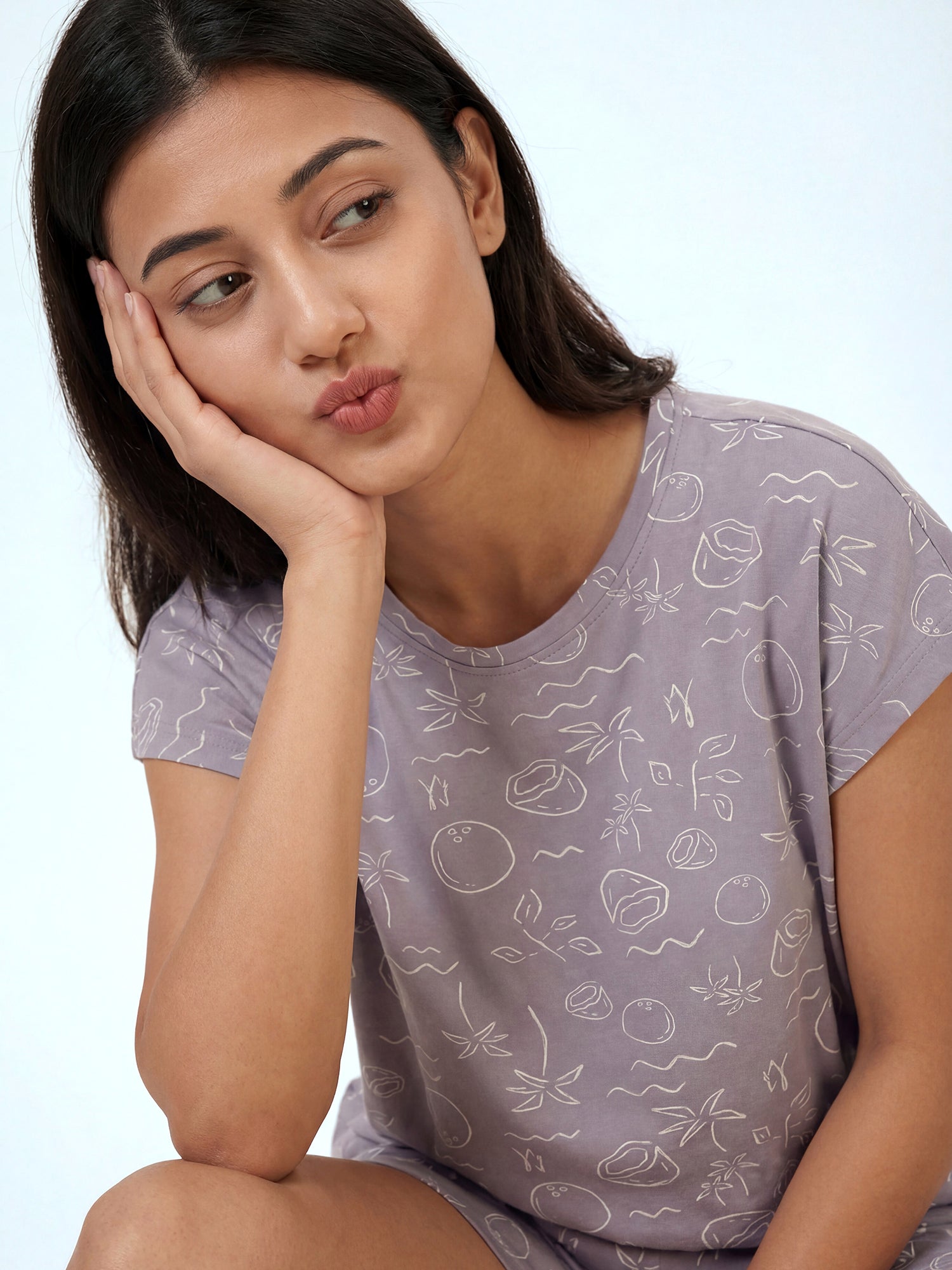 Olive Muse – Cotton Lounge Night Suit