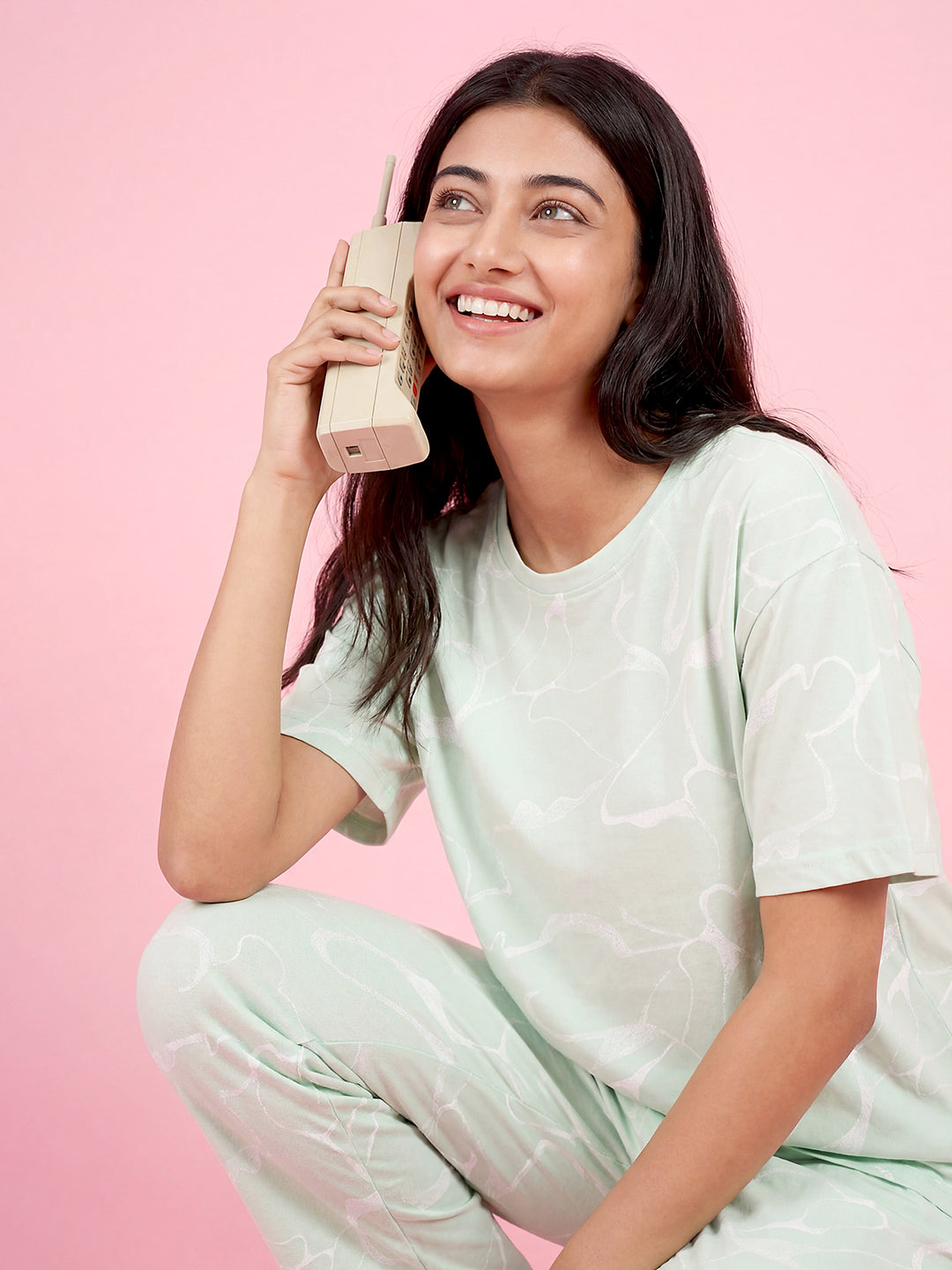 Morning Haze - Cotton Lounge Night Suit