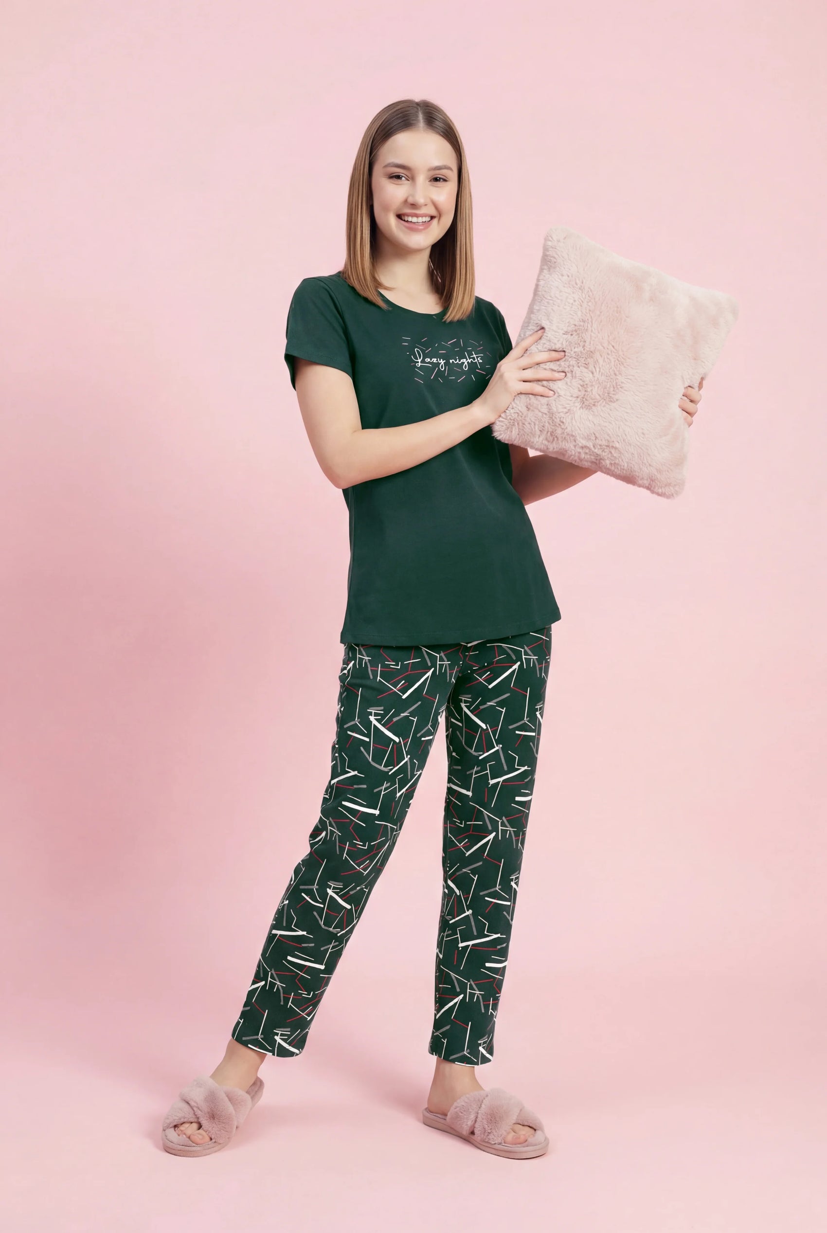 Lazy Nights - Cotton Lounge Night Suit