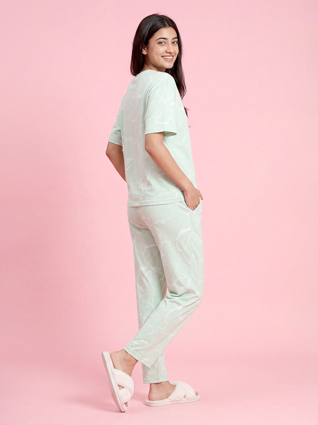 Morning Haze - Cotton Lounge Night Suit