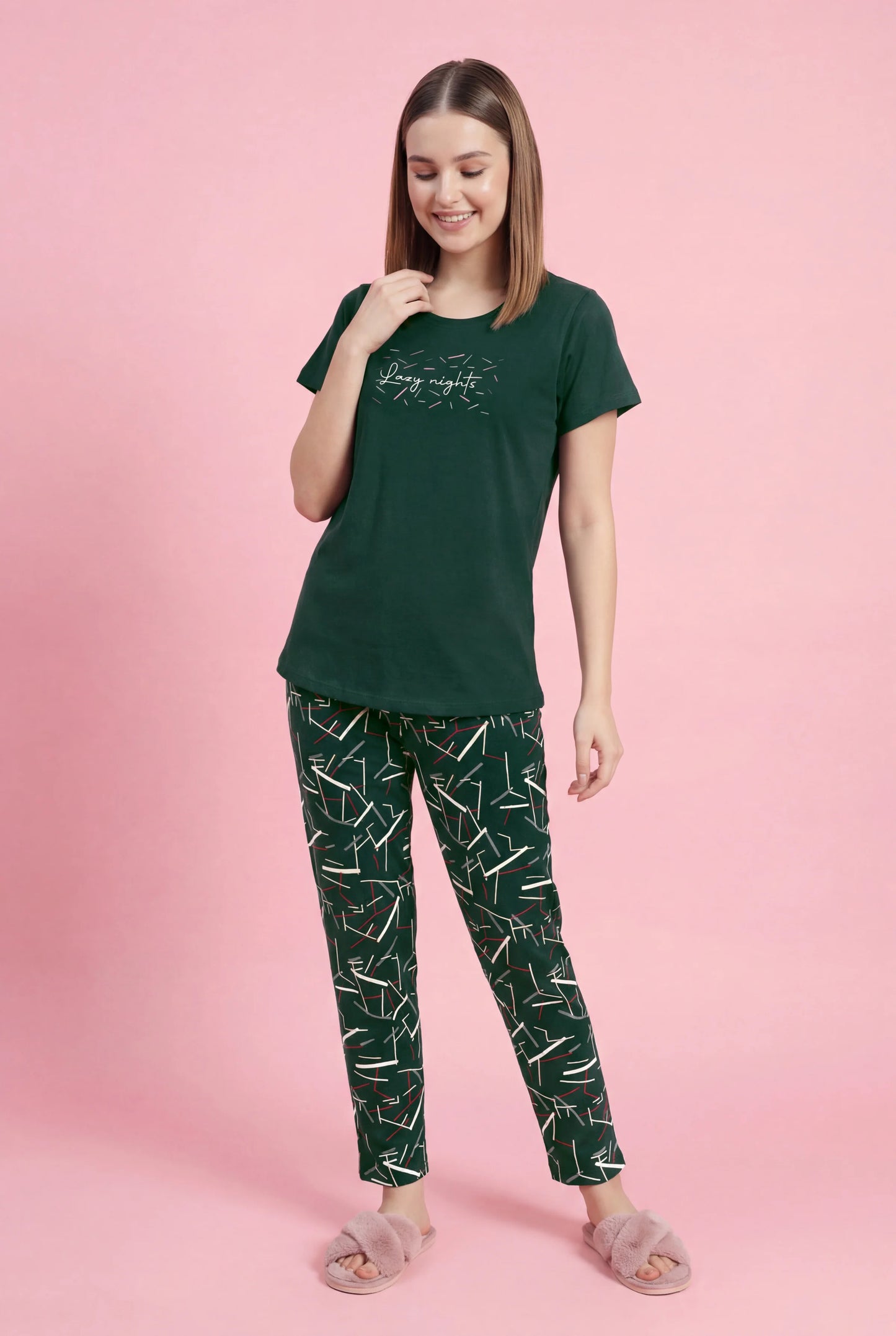 Lazy Nights - Cotton Lounge Night Suit