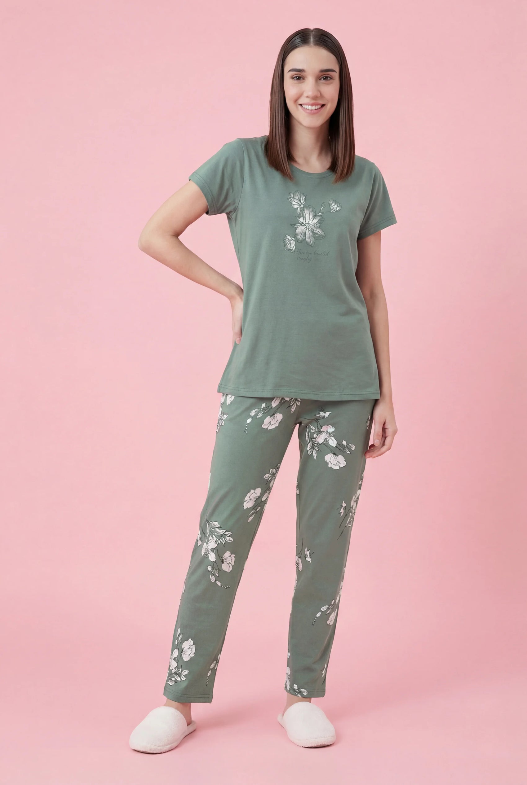 Beautiful Inside Out - Cotton Lounge Night Suit