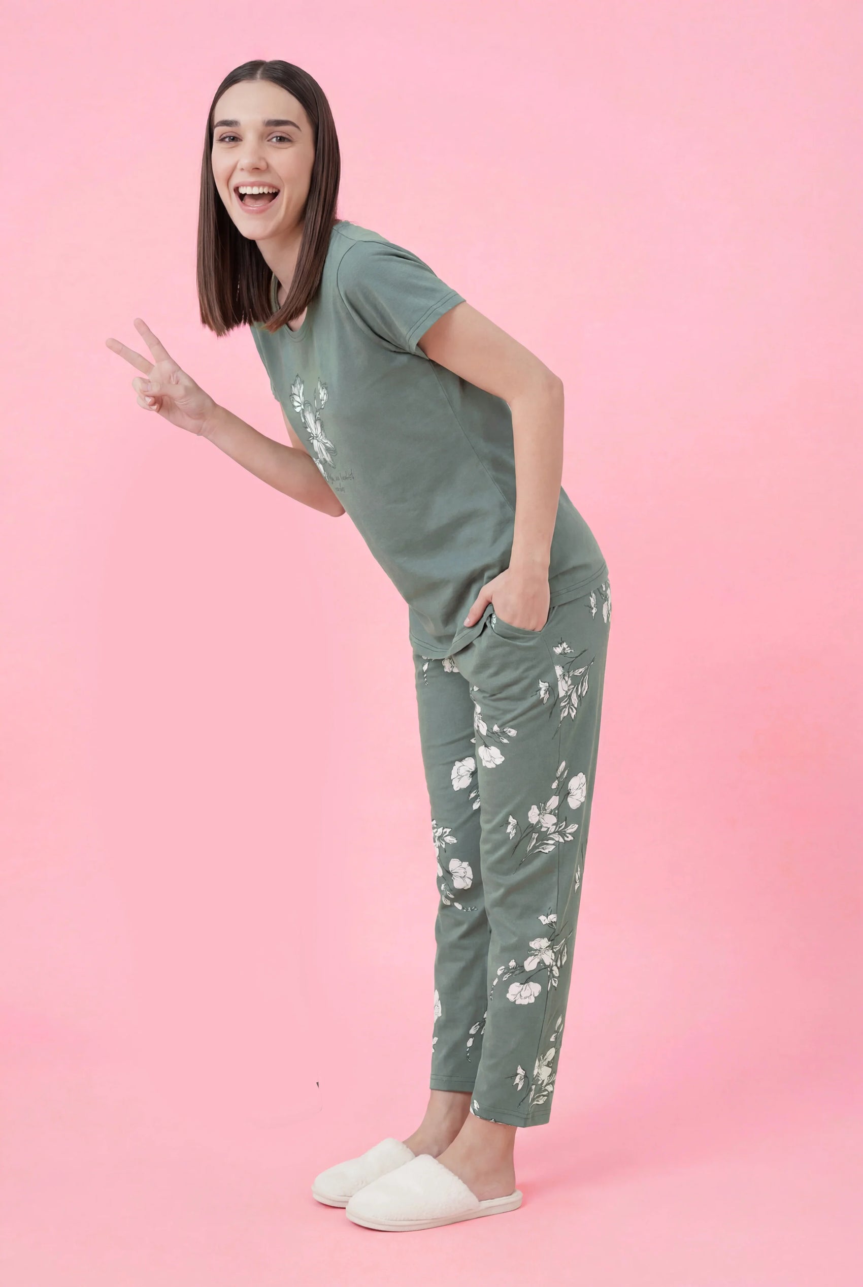 Beautiful Inside Out - Cotton Lounge Night Suit