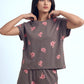 Floral Mist – Cotton Lounge Night Suit