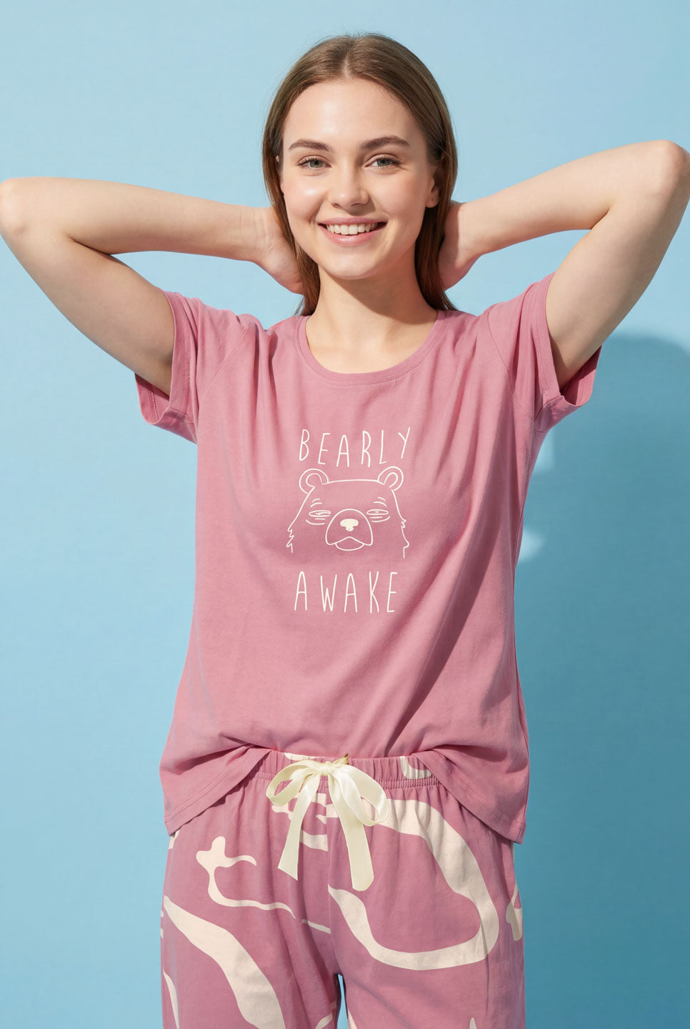 Bearly Awake - Cotton Lounge Night Suit