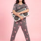 Ivory Bloom - Cotton Lounge Night Suit