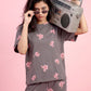 Ivory Bloom - Cotton Lounge Night Suit
