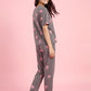 Ivory Bloom - Cotton Lounge Night Suit