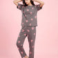 Ivory Bloom - Cotton Lounge Night Suit