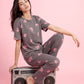 Ivory Bloom - Cotton Lounge Night Suit