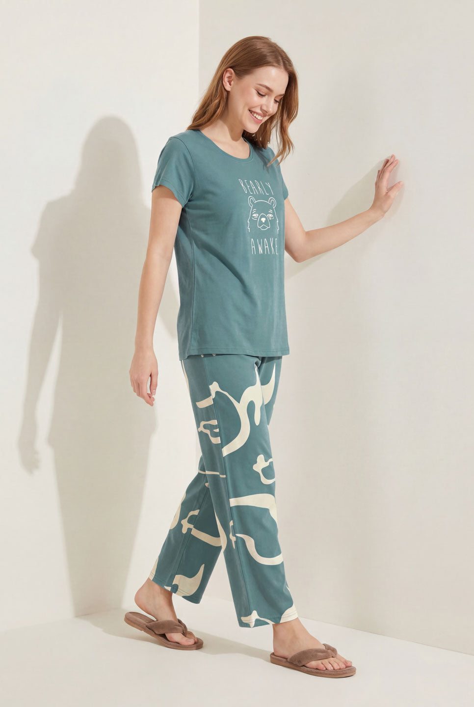 Bearly Awake - Cotton Lounge Night Suit