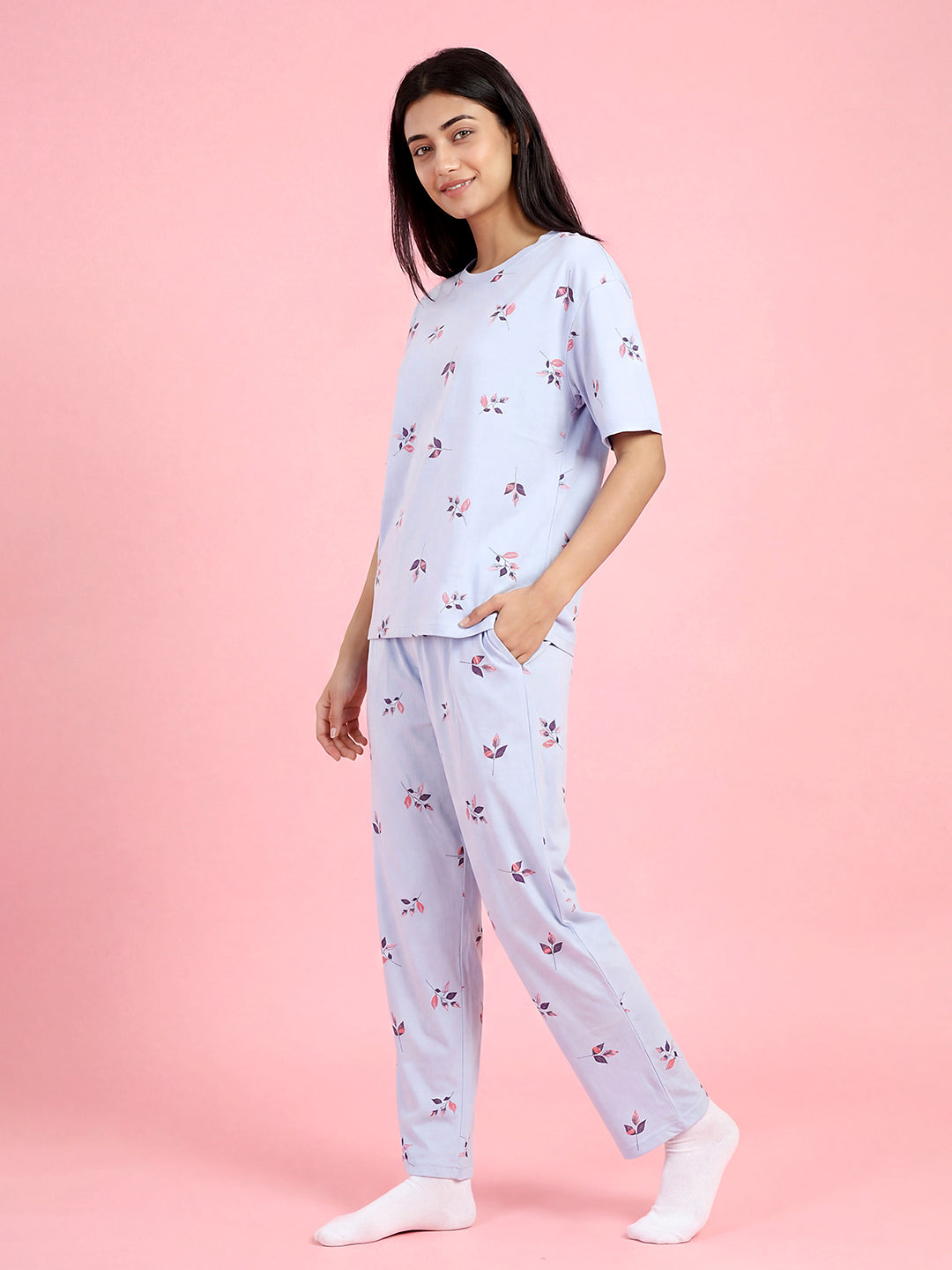 Wild Garden - Cotton Lounge Night Suit