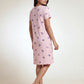 Lavender Leaf – Cotton Short Nighty
