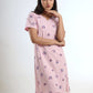 Lavender Leaf – Cotton Short Nighty