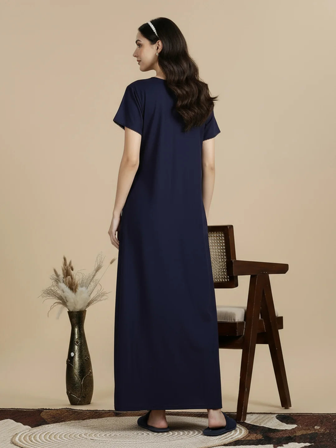 Alpine - Elegant Maxi Nightdress .